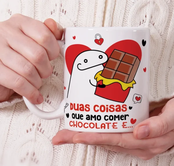 10 Artes Românticas Flork para Sublimação em Canecas