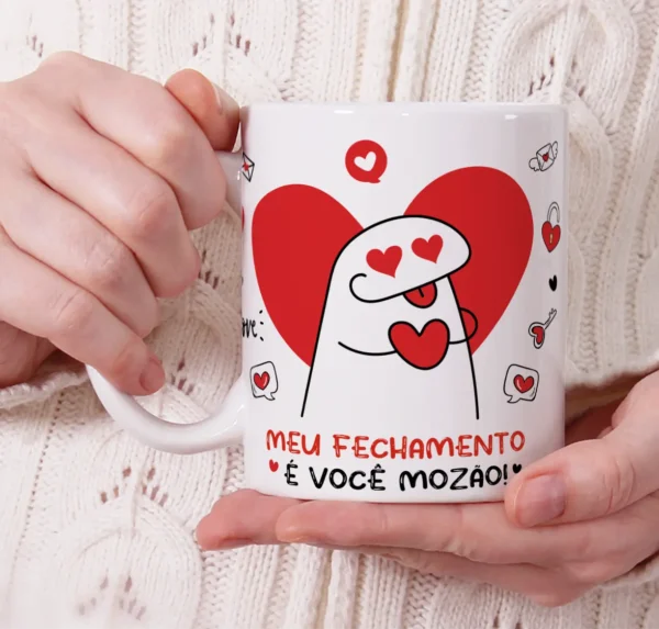 10 Artes Românticas Flork para Sublimação em Canecas