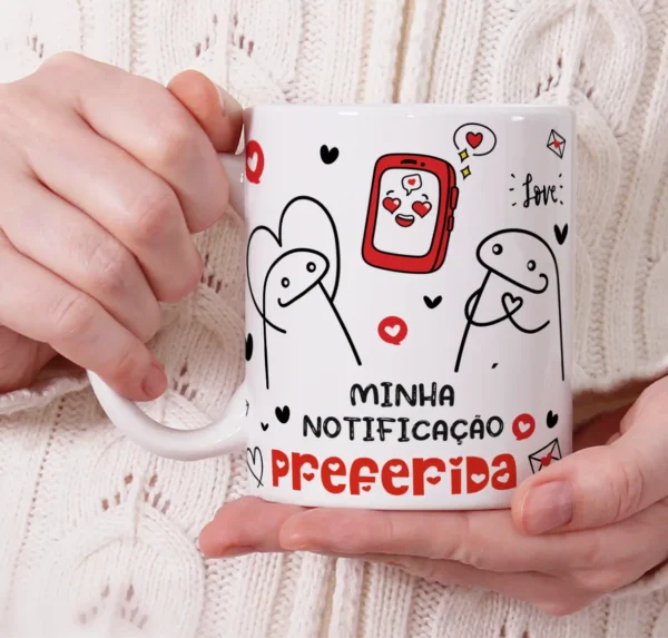 10 Artes Românticas Flork para Sublimação em Canecas