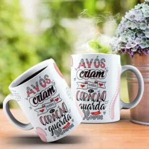 11 Artes Canecas Avós - Png e Corel