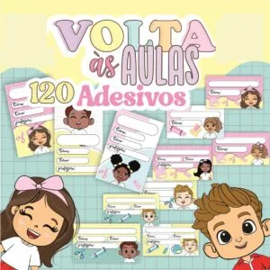 120 Adesivos Escolares - Arquivo Digital 17 120 Adesivos Escolares - Arquivo Digital