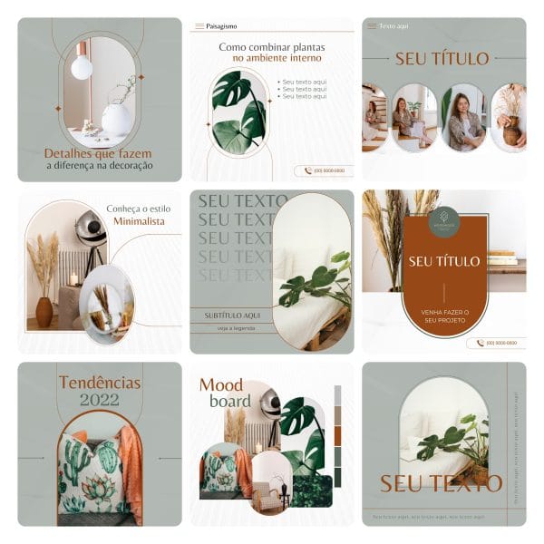 Modelos Canva Designer de Interiores 30 Templates Editáveis + Bônus - Imagem 3