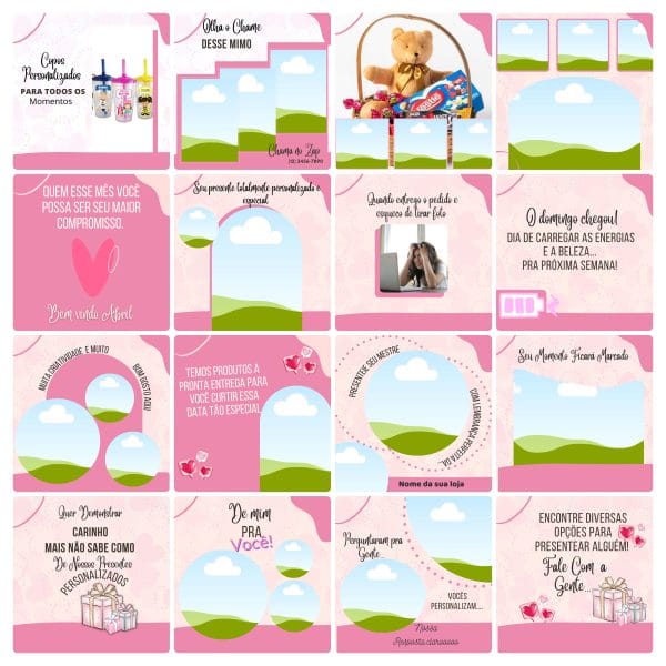 Modelos Canva Personalizados Sublimação 100 Templates Editáveis + Bônus - Imagem 3