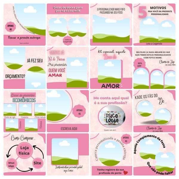 Modelos Canva Personalizados Sublimação 100 Templates Editáveis + Bônus - Imagem 6