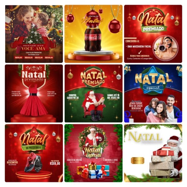 Modelos Canva Natal 30 Templates Editáveis + Bônus - Imagem 2