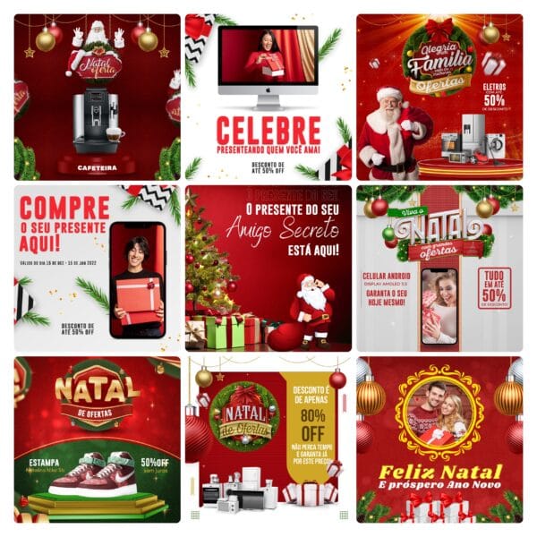 Modelos Canva Natal 30 Templates Editáveis + Bônus - Imagem 3