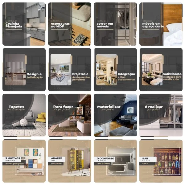 Modelos Canva Móveis Planejados 200 Templates Editáveis + Legendas
