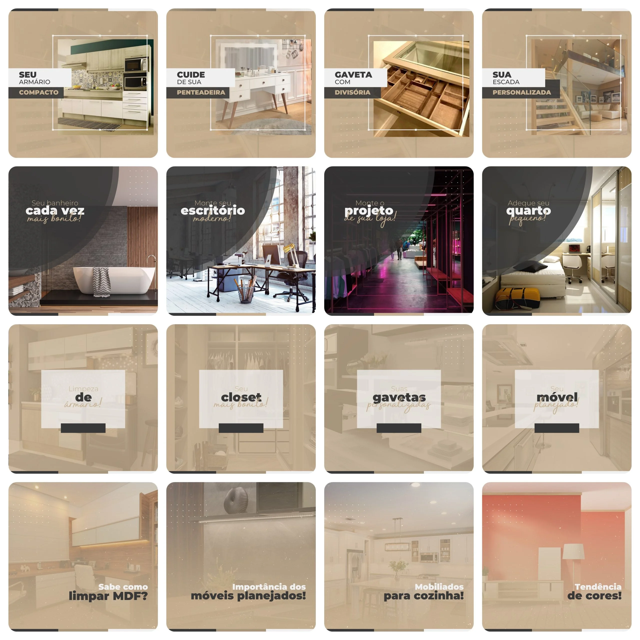Modelos Canva Móveis Planejados 200 Templates Editáveis + Legendas 2 Modelos Canva Móveis Planejados 200 Templates Editáveis + Legendas - Imagem 2