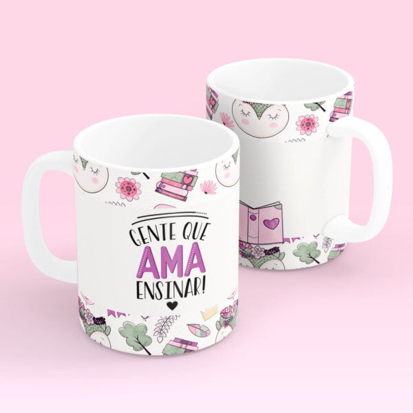 18 Estampas Caneca Professores Corujinhas Sublimação Png