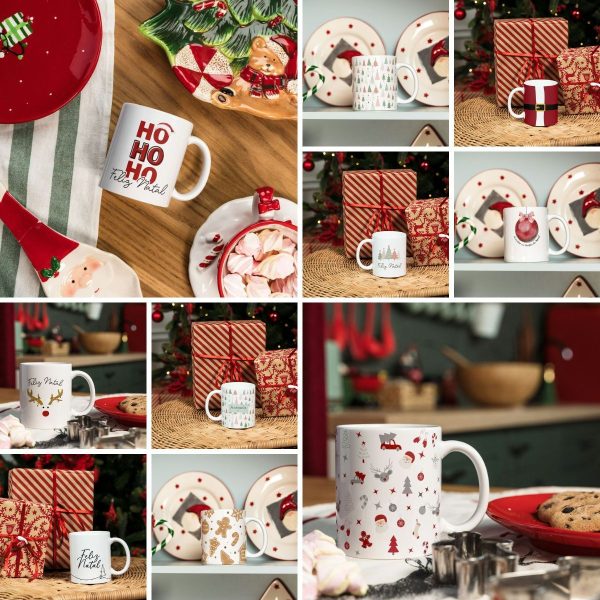 20 Artes Caneca Natal Minimalista Para Estampar Alfabeto 10
