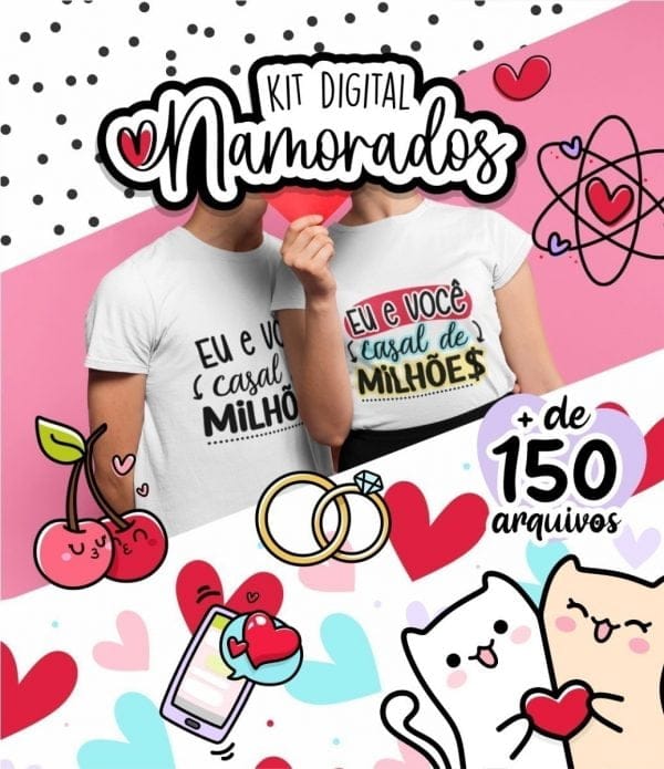 +150 Arquivos Dia Dos Namorados Flork Kit Digital Pack Artes