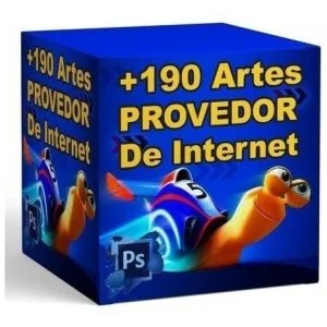 +190 Pack Artes Provedor De Internet Editável Em Psd + Bônus