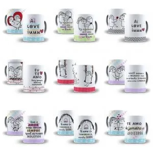 26 Estampas Caneca Dia Dos Namorados Flork Arquivos Png