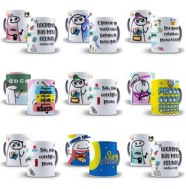 31 Estampas Caneca Dia Dos Professores 31 Artes Sublimação