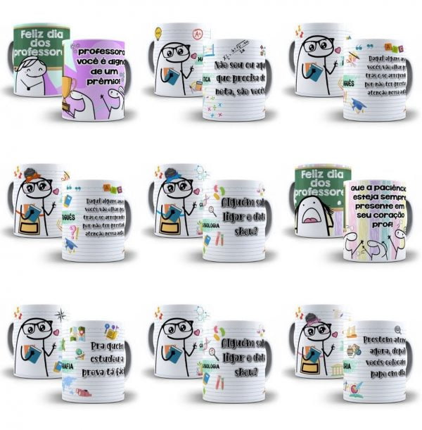 31 Estampas Caneca Dia Dos Professores 31 Artes Sublimação