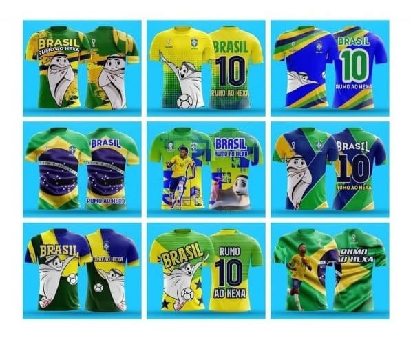 38 Artes Vetores Corel Cdr Camisa Brasil Copa Do Mundo