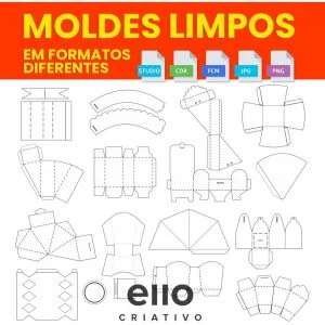 60 Moldes Limpos Para Scanncut Silhouette Diversos Formatos