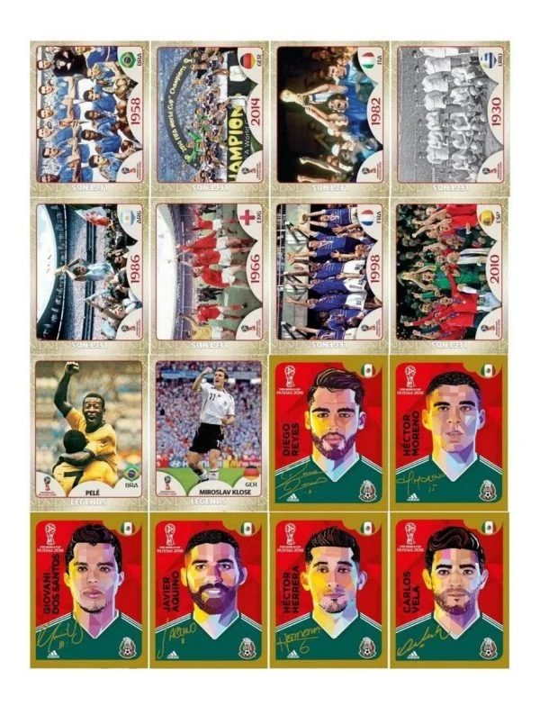 682 Figurinhas Copa 2018 Russia + Legends + Mexicanas