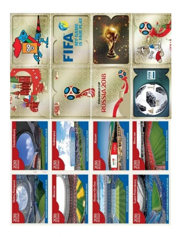 682 Figurinhas Copa 2018 Russia + Legends + Mexicanas