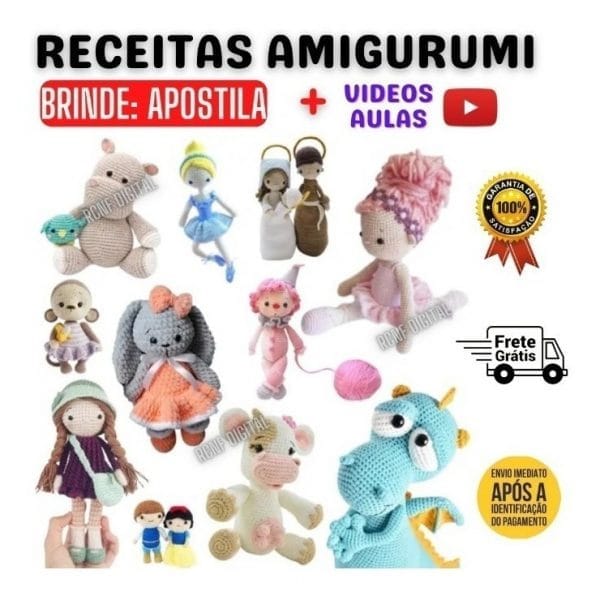 8.000 Receita Amigurumi Pdf - Melhor Preço Atualizadas