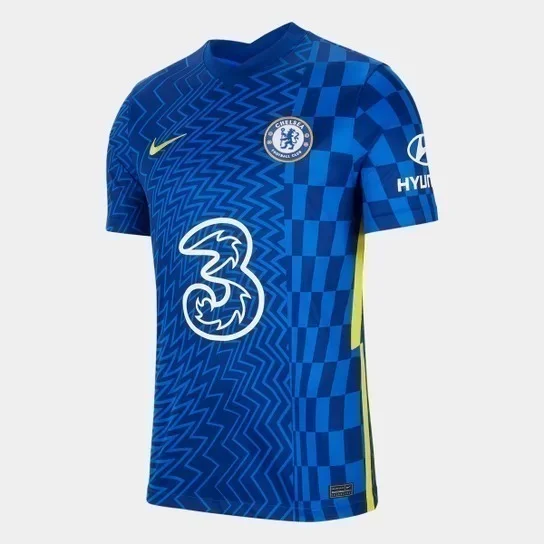 Arte Vetor Camisa Chelsea I 2021-2022 Em Corel Cdr