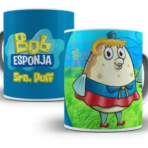 Artes Caneca Bob Esponja Editável Sublimação Personalizados
