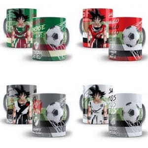 Artes Caneca Times Brasil Dragon Ball Goku Sublimação Jpg