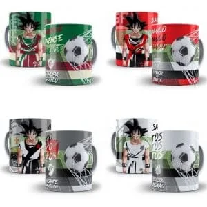 Artes Caneca Times Brasil Dragon Ball Goku Sublimação Jpg