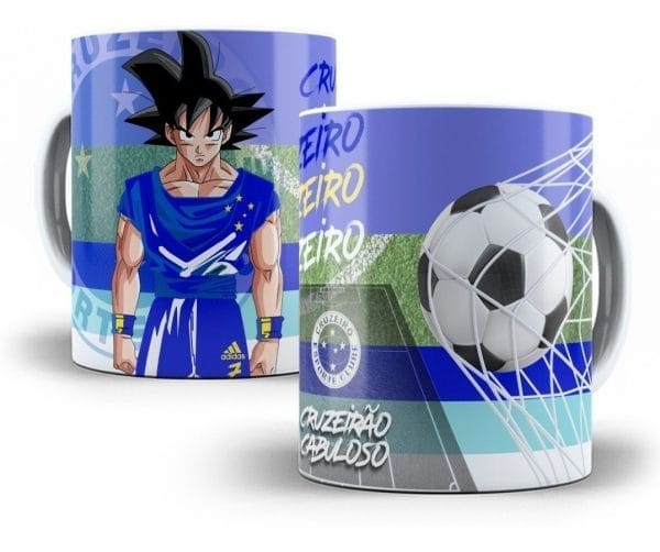 Artes Caneca Times Brasil Dragon Ball Goku Sublimação Jpg