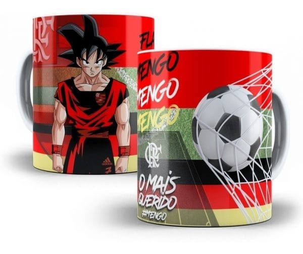 Artes Caneca Times Brasil Dragon Ball Goku Sublimação Jpg