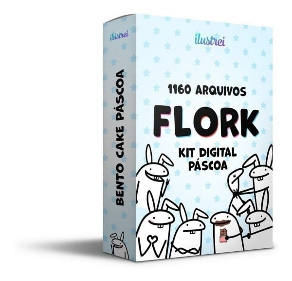 Artes Molde Embalagem Páscoa Pack Flork 1160 Arquivos