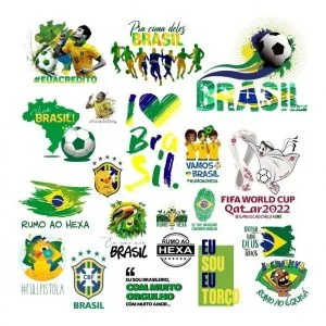 Artes Para Sublimação Seleção Brasil Copa Mundo 2022 Corel