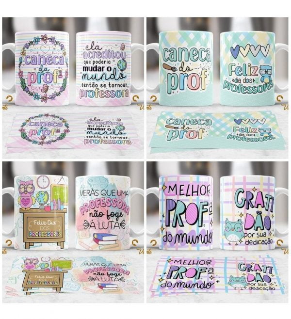 Artes Professores P Caneca Sublimação Em Corel Draw Cdr Png