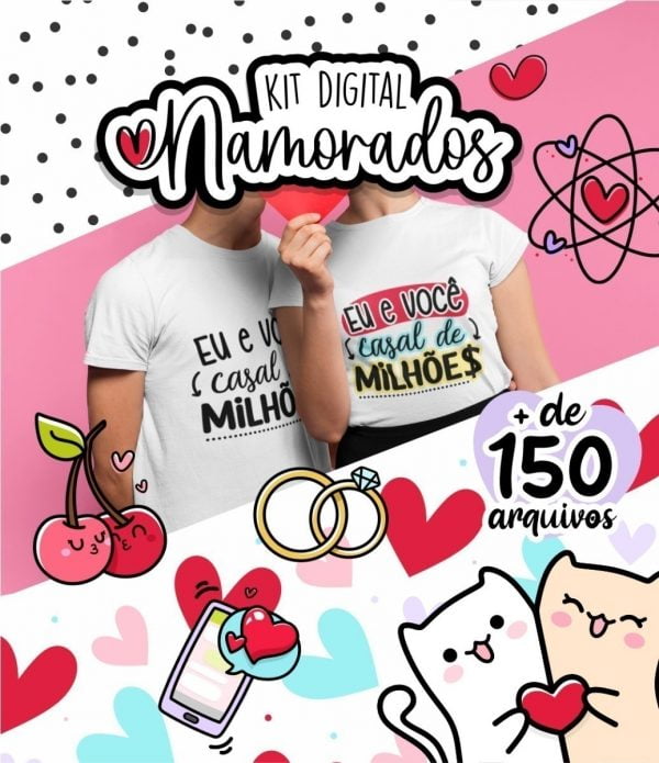 Dia Dos Namorados Flork Kit Digital Pack Artes +150 Arquivos