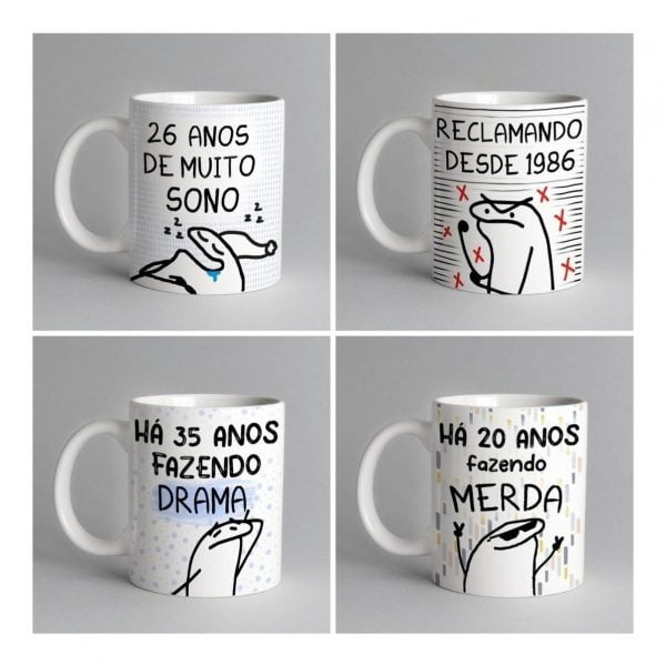 Estampas Caneca Flork Frases Memes Divertidas Engraçadas