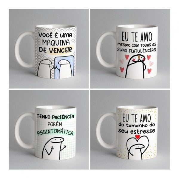 Estampas Caneca Flork Frases Memes Divertidas Engraçadas