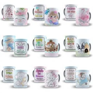 Estampas Caneca Frases Motivacionais Fofas Cute Psd Editável