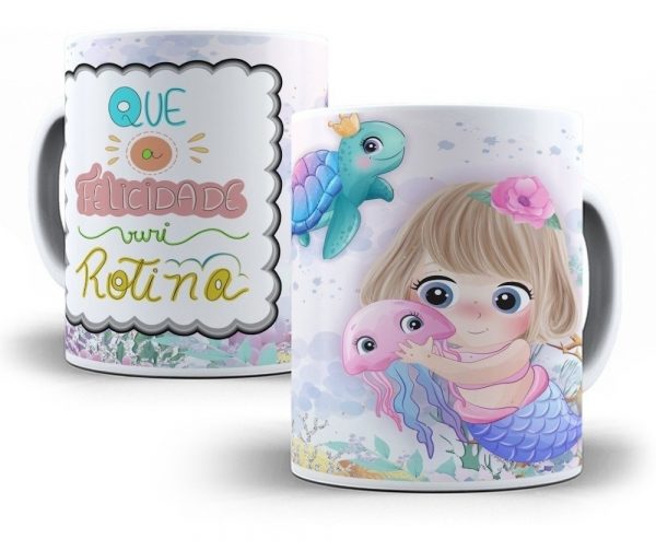 Estampas Caneca Frases Motivacionais Fofas Cute Psd Editável