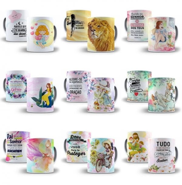 Estampas Evangélicas Sublimação Caneca Religião Em Jpg
