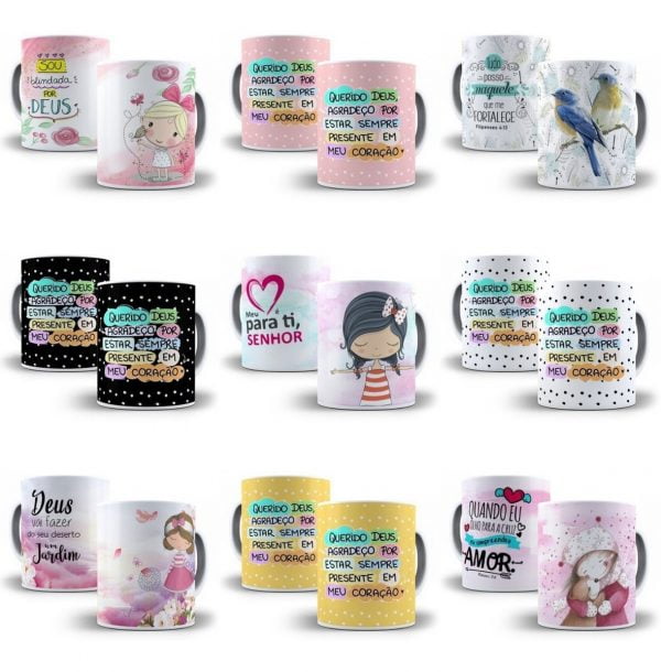 Estampas Evangélicas Sublimação Caneca Religião Em Jpg