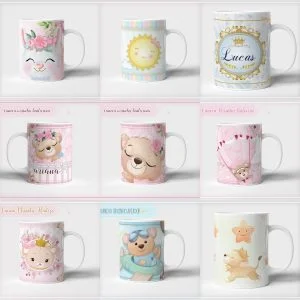Estampas Fofas Caneca Criança Recém Nascidos Em Corel Cdr 21 Estampas Fofas Caneca Criança Recém Nascidos Em Corel Cdr