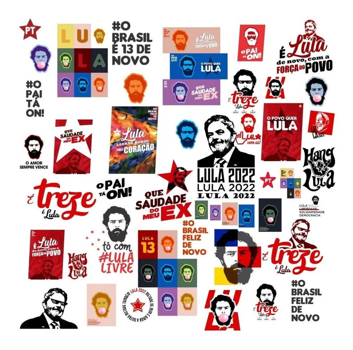 Estampas Sublimação Caneca Eleições 2022 Ciro Lula Bolsonaro