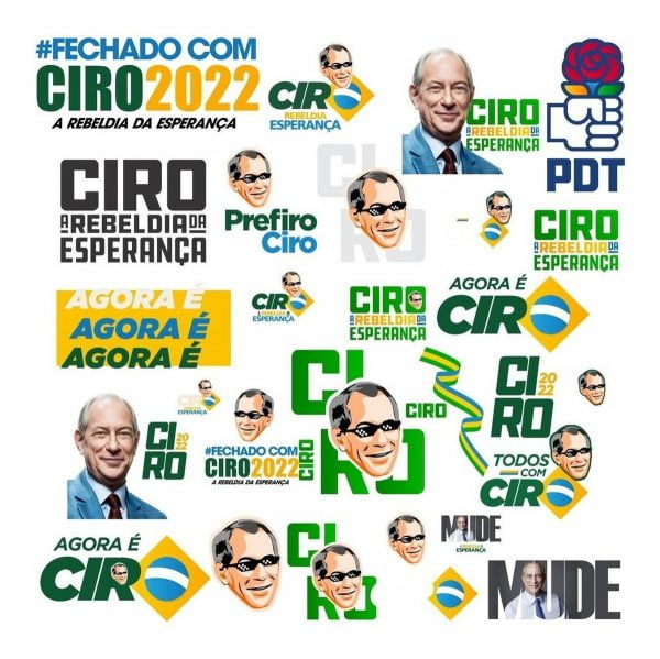 Estampas Sublimação Caneca Eleições 2022 Ciro Lula Bolsonaro