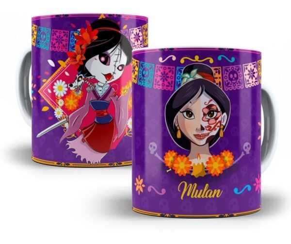 Estampas Sublimação Caneca Princesas Fantasma Em Photoshop