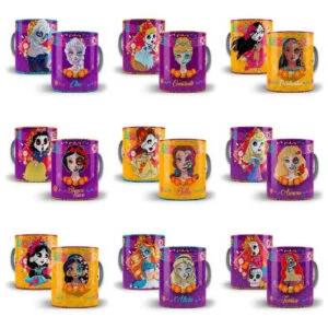 Estampas Sublimação Caneca Princesas Fantasma Em Photoshop