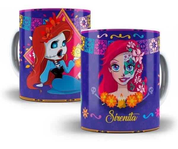 Estampas Sublimação Caneca Princesas Fantasma Em Photoshop