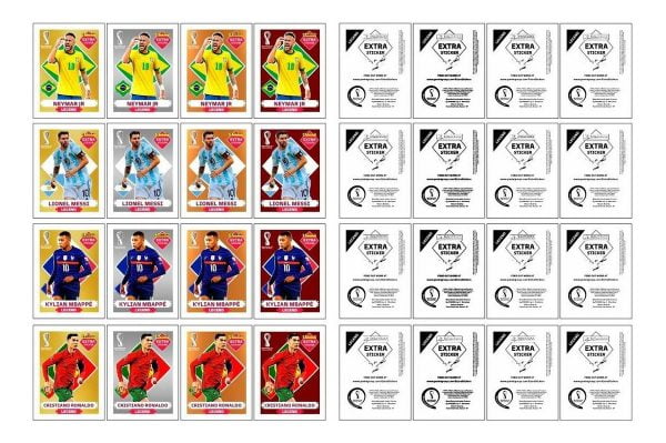 Figurinhas Pdf Legendas Frente Verso Copa Mundo 2022 Qatar