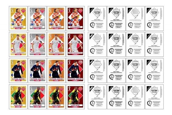 Figurinhas Pdf Legendas Frente Verso Copa Mundo 2022 Qatar