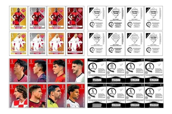 Figurinhas Pdf Legendas Frente Verso Copa Mundo 2022 Qatar