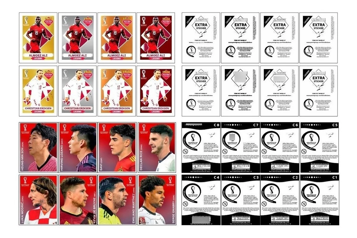 Figurinhas Pdf Legendas Frente Verso Copa Mundo 2022 Qatar
